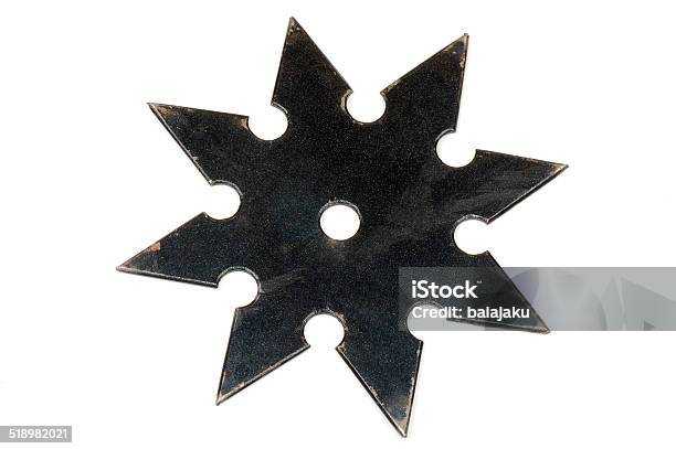 Shuriken Stock Photo - Download Image Now - Throwing Star, Battle, Black Color