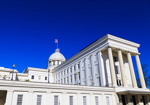 Alabama State Capitol Rear Angle stock photo