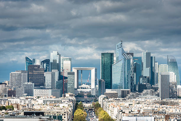 istock Paris aerial view of La Defense 519006091