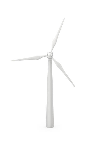 Wind generator turbine Wind generator turbine, Isolated on white, 3d render islotaed on white stock pictures, royalty-free photos & images