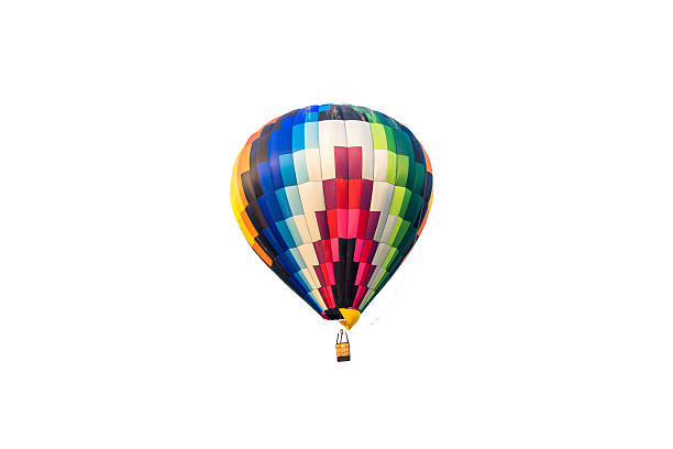 hot air balloon isolated on white background