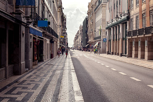 istock Empty street road in city 519007495