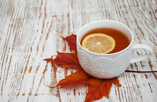 istock Cup of hot tea with lemon 519008079