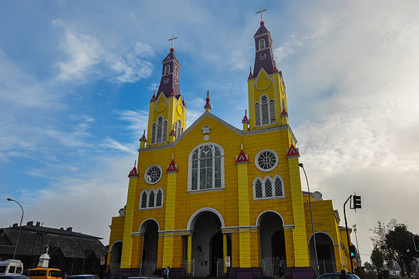 istock Gorgeous Colored and Wooden Churches, Chiloe Island, Chile 519009725