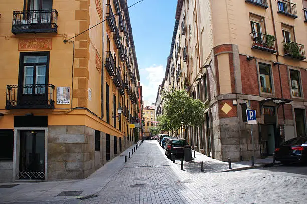 Photo of Madrid old quarter street