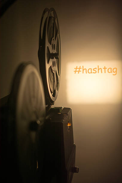 istock Vintage 8mm Movie and Hashtag 519010745