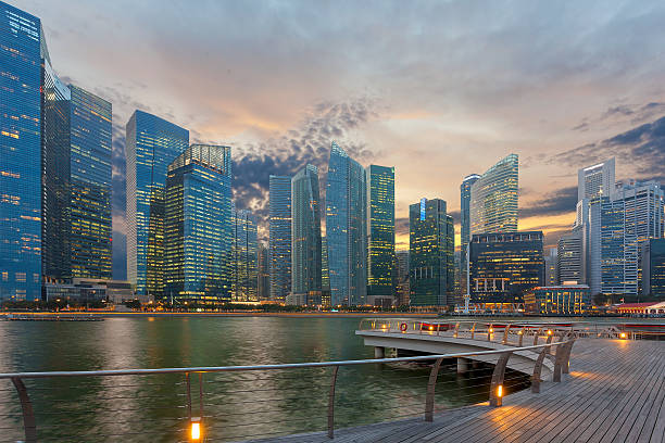 istock Singapore Skyscrapers by Marina Bay 519011046