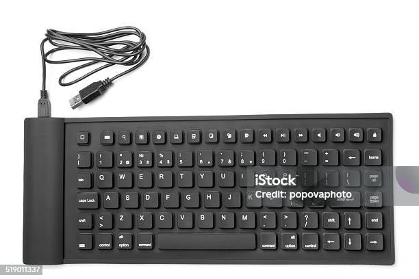 Black Computer Keyboard Stock Photo - Download Image Now - Black Color, Computer Keyboard, Alphabet