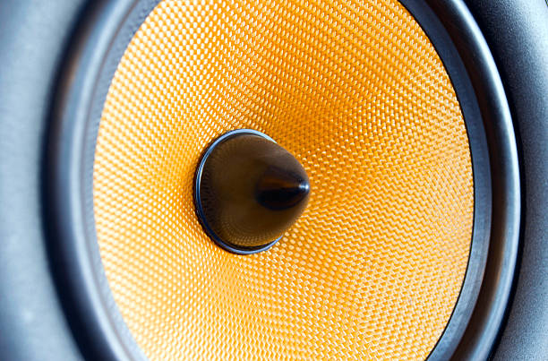 Speaker Kevlar Speaker Close Up home recording studio setup stock pictures, royalty-free photos & images