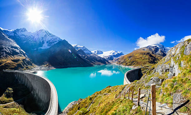 Concrete dam wall of Kaprun