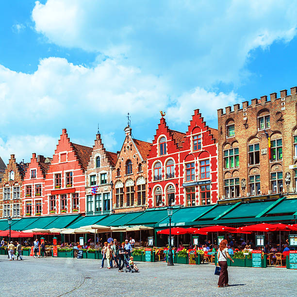 istock Vintage Homes on Market Square, Bruges 519013315