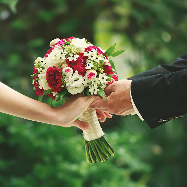 istock groom and bride together on wedding day 519013555