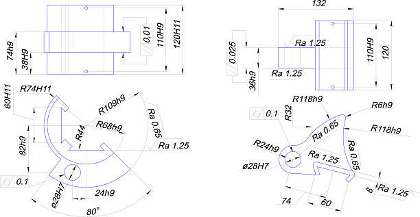 istock Engineering drawing of industrial equipment 519013725
