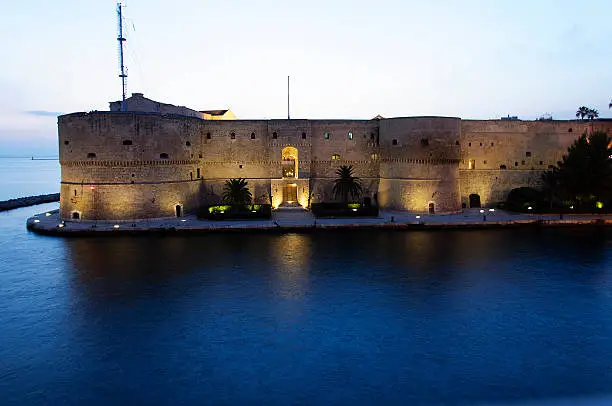 Taranto Harbor at sunset - Italiy - Puglia