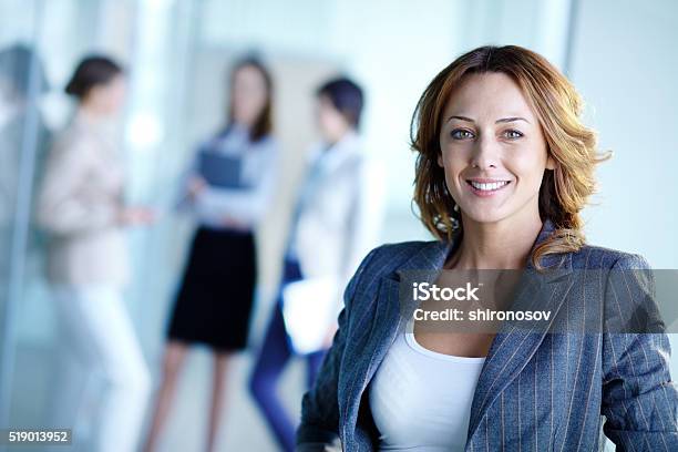 Happy Leader Stock Photo - Download Image Now - Businesswoman, White Collar Worker, Manager