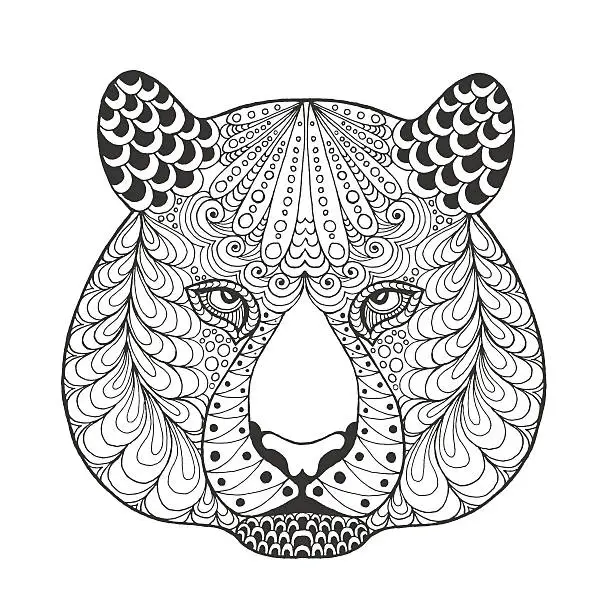 Vector illustration of Tiger head