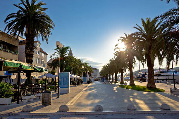 istock Town of Trogir waterfront sunrise view 519025639