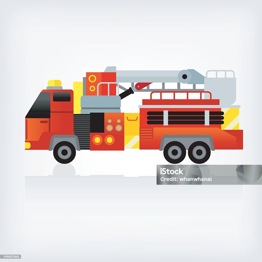 Fire Engine Stock Illustration - Download Image Now - Accidents and ...