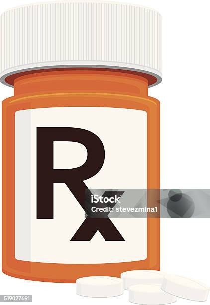 Prescription Medication Stock Illustration - Download Image Now - Acetylsalicylic Acid, Bottle, Canister