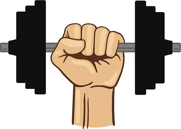 Vector illustration of Weight Lifting