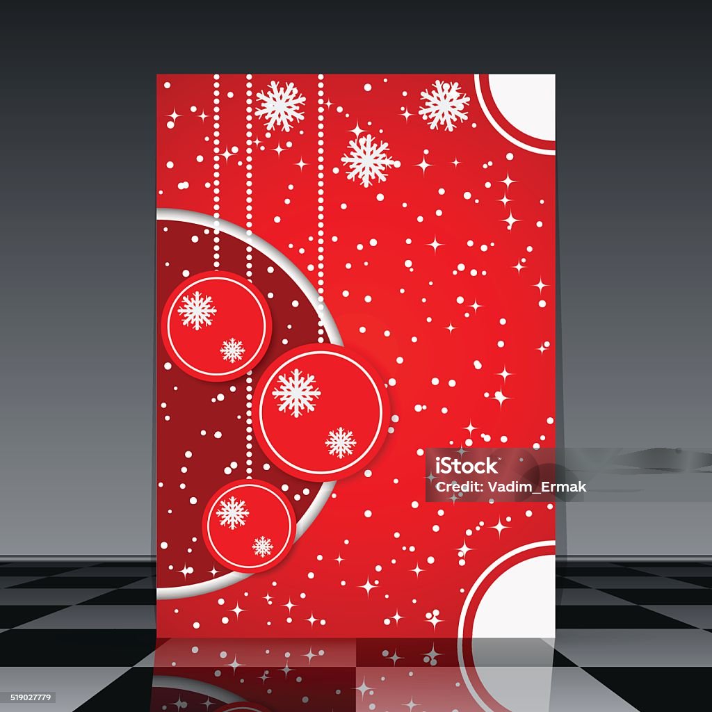 Christmas flyer The Christmas and New Year vector flyer Abstract stock vector