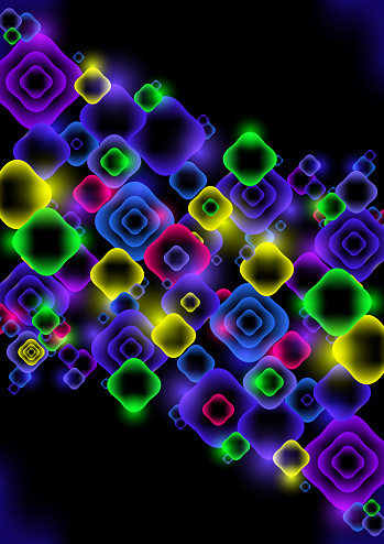 Abstract Neon Background Stock Illustration - Download Image Now -  Abstract, Angle, Backgrounds - iStock