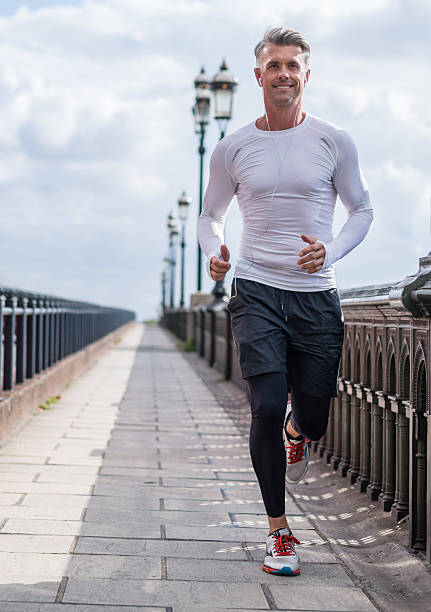 Man running outdoors