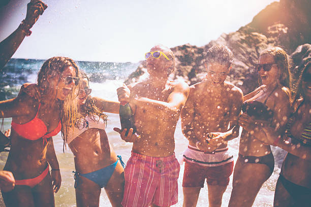 istock Friends Popping Champagne 519031767
