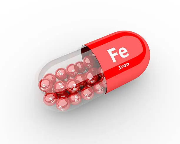 3d pills with iron Fe element dietary supplements