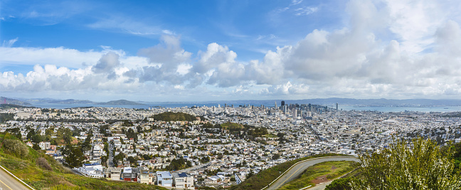 San Francisco city panorama view ,USA