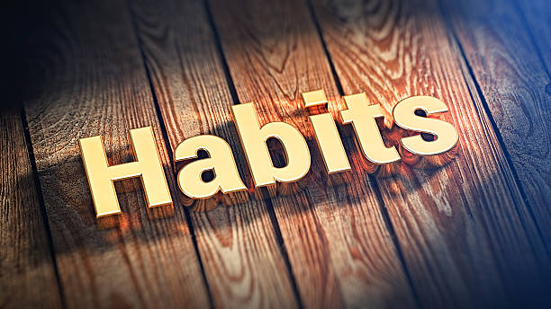 istock Word Habits on wood planks 519043868