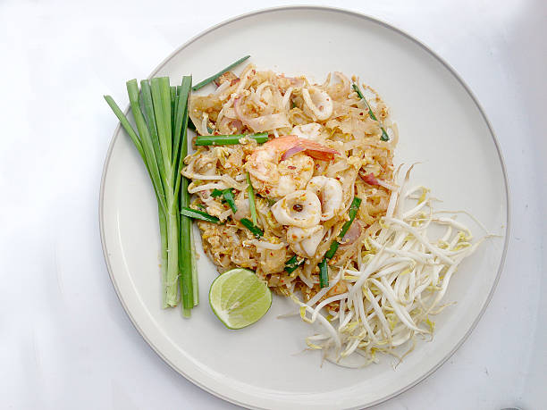 istock Thai style noodles. Thailand's national dishes 519044788