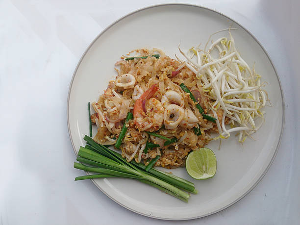 istock Thai style noodles. Thailand's national dishes 519044992