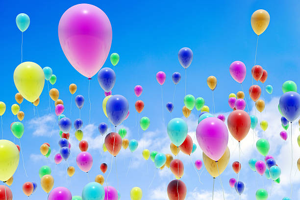 istock Balloons are Filling The Blue Sky 519045272