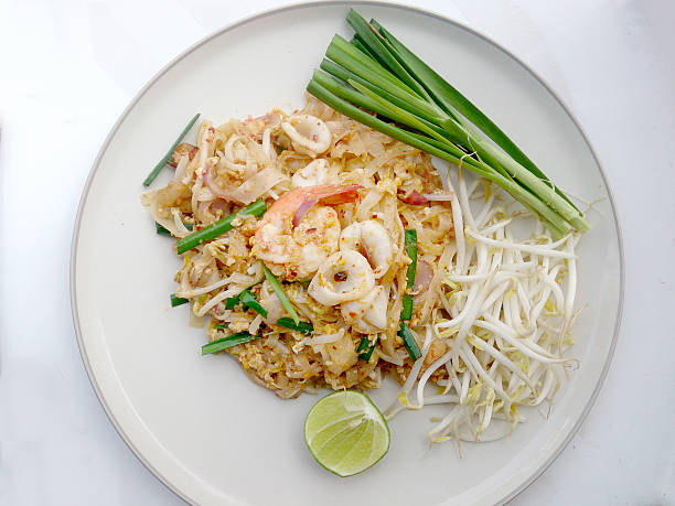 istock Thai style noodles. Thailand's national dishes 519045476