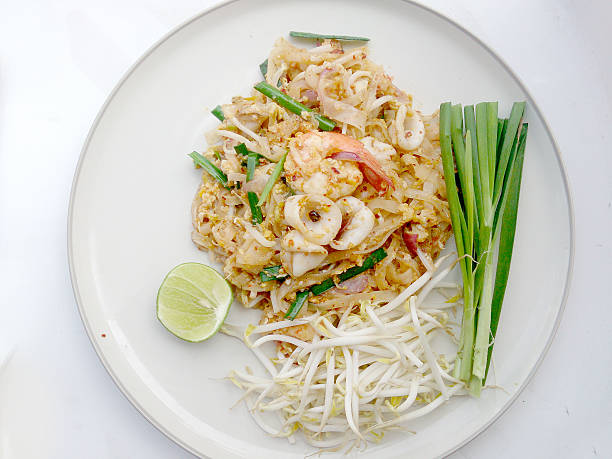 istock Thai style noodles. Thailand's national dishes 519045570
