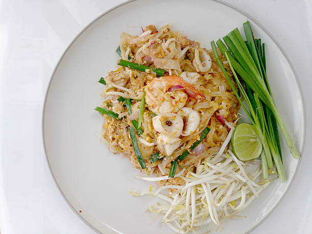 istock Thai style noodles. Thailand's national dishes 519046948