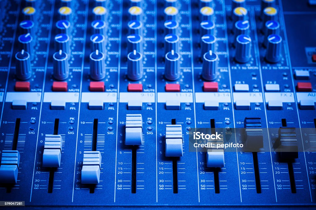 Music Mixer - Lizenzfrei Radiostudio Stock-Foto