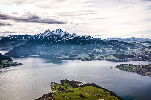 Beautiful landscape in Switzerland (Lake Lucerne)