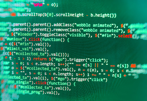 Computer Source Code Programmer Script Developer Stock Photo - Download ...