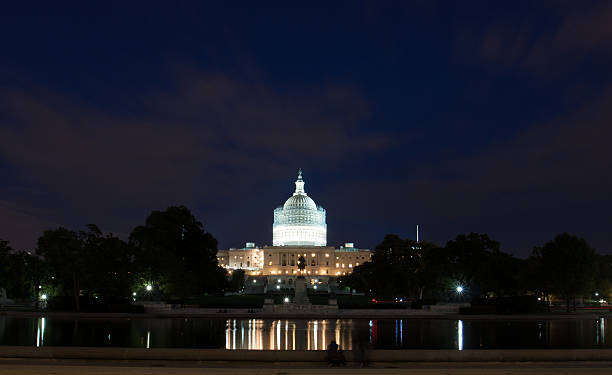 istock United States Capitol Building at Night 519075717