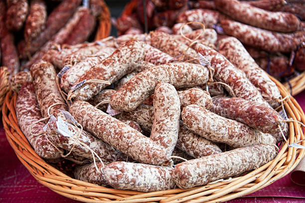 istock Salami's in a basket 519076257