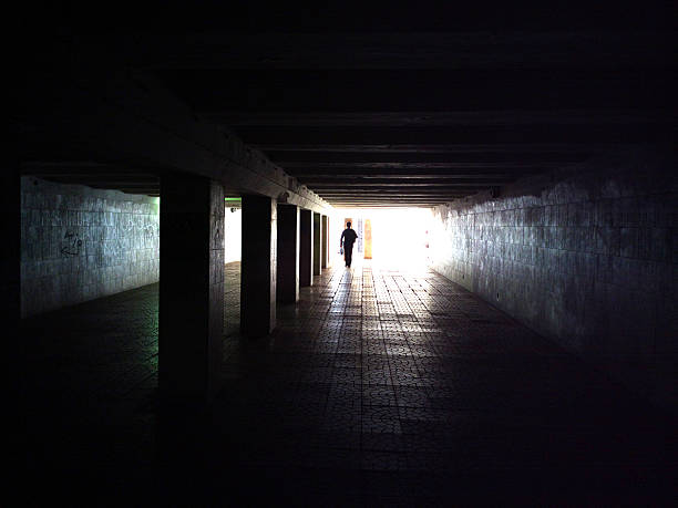 istock Light at the end of the tunnel. 519077629