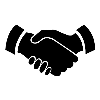 Handshake icon - business concept