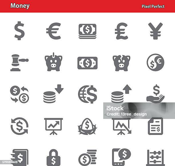 Money Icons Set 1 Stock Illustration - Download Image Now - Currency, Home Finances, Globe - Navigational Equipment