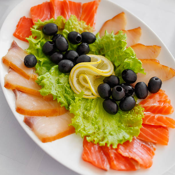 istock Banquet Table in restaurant served with different meals. 519084442