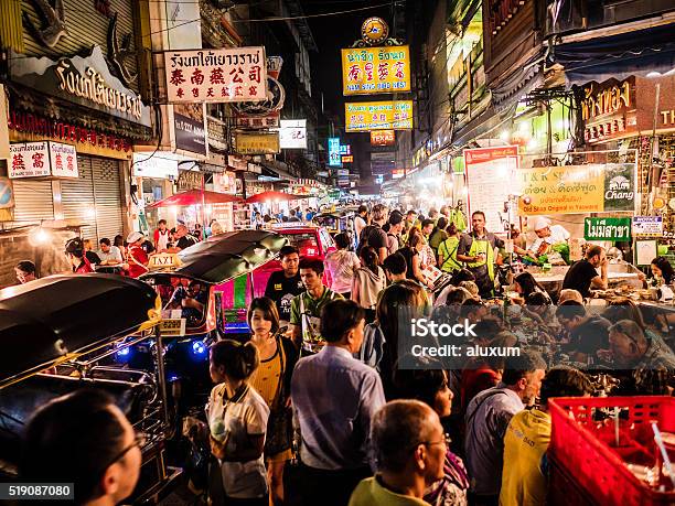 Chinatown Bangkok Thailand Stock Photo - Download Image Now - Thailand, Bangkok, Market - Retail Space