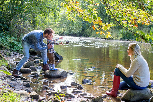 istock Family at a lake 519087156