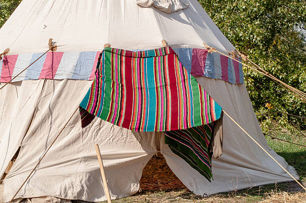 istock historic medieval holstyanoy, a cloth tent 519087822