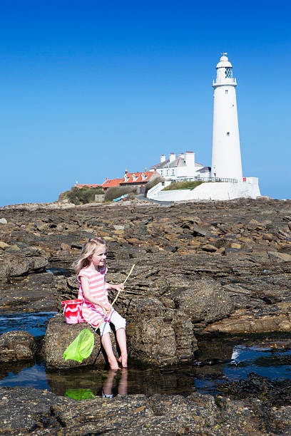istock Little Girl in the Rock Pools 519091045
